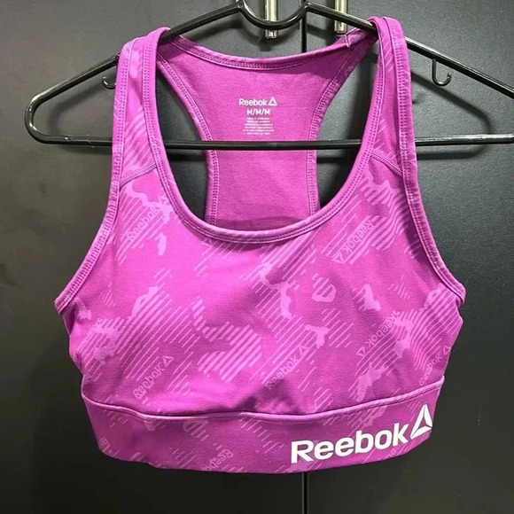 Reebok High Impact Wide racerback,scoop neck,removable pads,full coverage,Logo - Picture 1 of 6